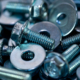Fasteners and washer in pile